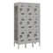 Salsbury Industries 3 Tier Vented Locker, 36"Wx66"Hx15"D, 9 Door, Gray, Unassembled 73355GY-U - alternate 1